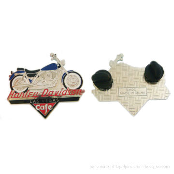 Motorcycle Shaped Personalized Lapel Pins Hard Enamel